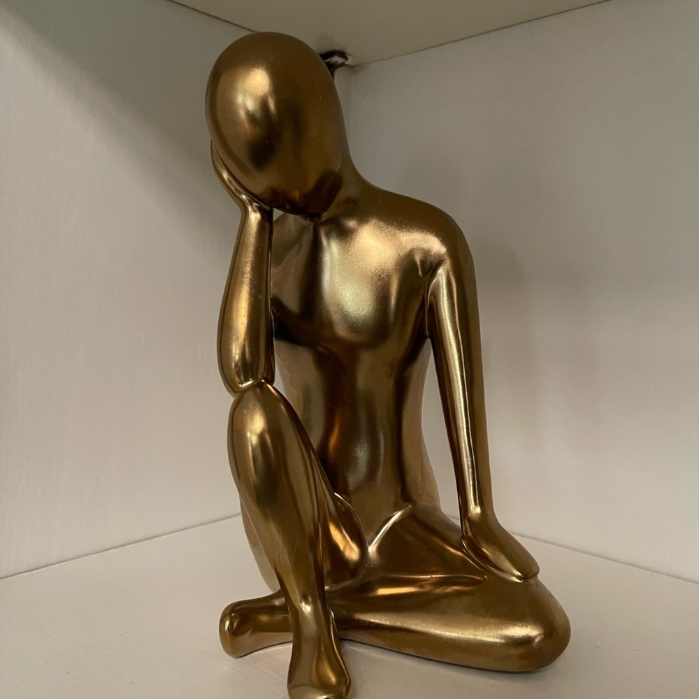 Gold Modern Art Sculpture